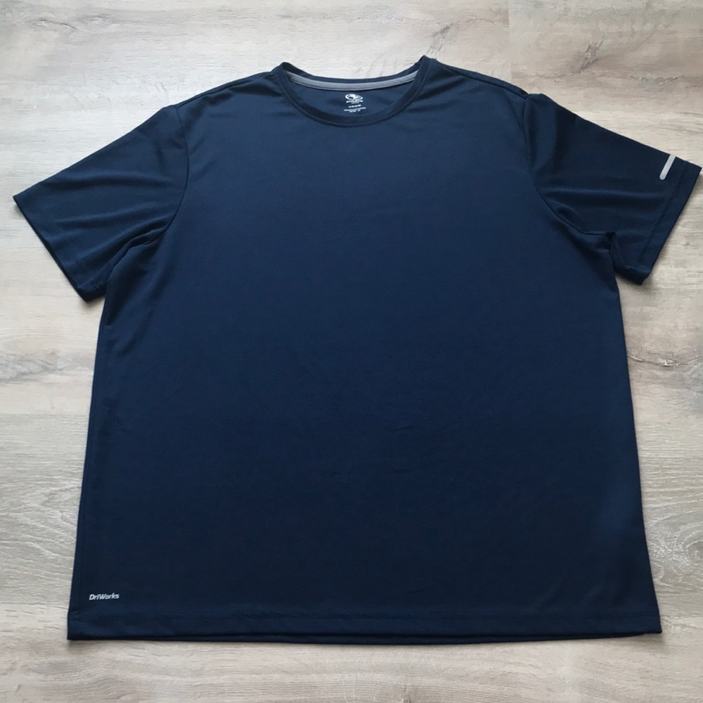 ATHLETIC WORKS XL NAVY BLUE DriWorks TSHIRT
